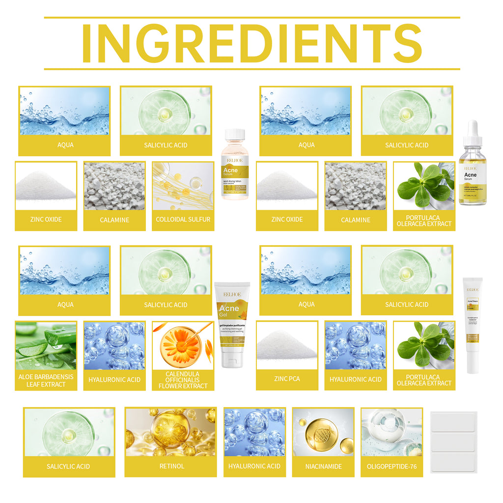 Acne Skin Care Set Skin Care For Acne Skin Is Suitable For Moisturizing And Beautify Soft Skin
