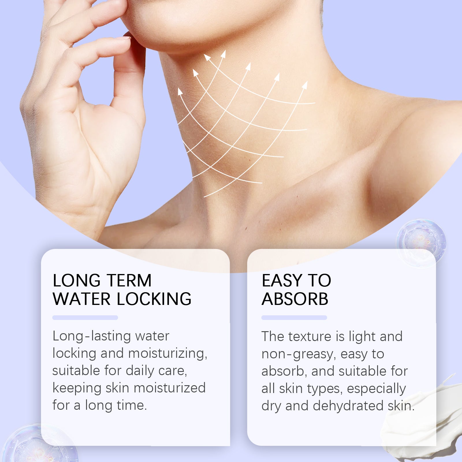 Neck Skin Care Cream, Moisturizing And Firming Neck Skin Moisturizing And Refreshing Skin Body Care Cream