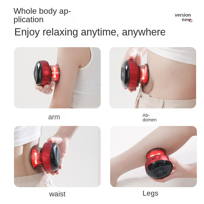 Smart Vacuum Cupping and Gua Sha Device, Electric Breathable Heating Gua Sha Tool, Meridian Therapy Massage Instrument, Suction Gua Sha Machine