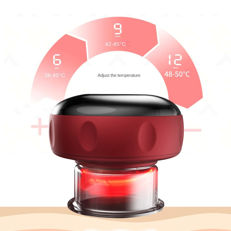 Massage Electric Gua Sha Device for Meridian Detox, Breathable Heating, Home Use Full Body Meridian Brush and Cupping Therapy